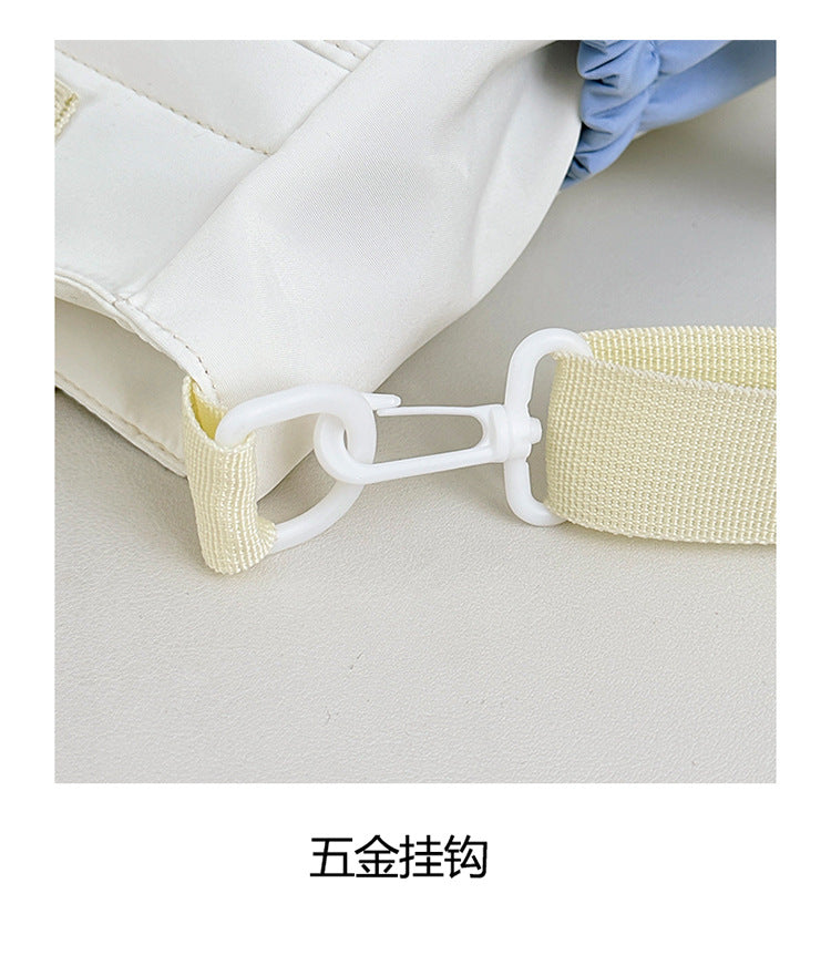 Korean Style Casual Shoulder Crossbody Bag for Girls Student Class Tutoring Tote Bag