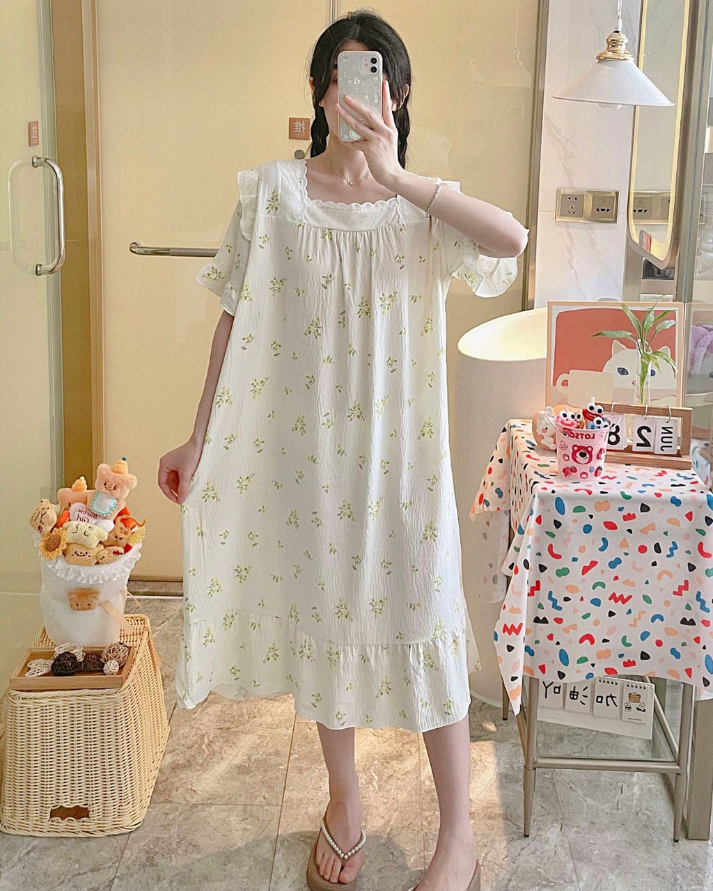 Square Cotton Mexi