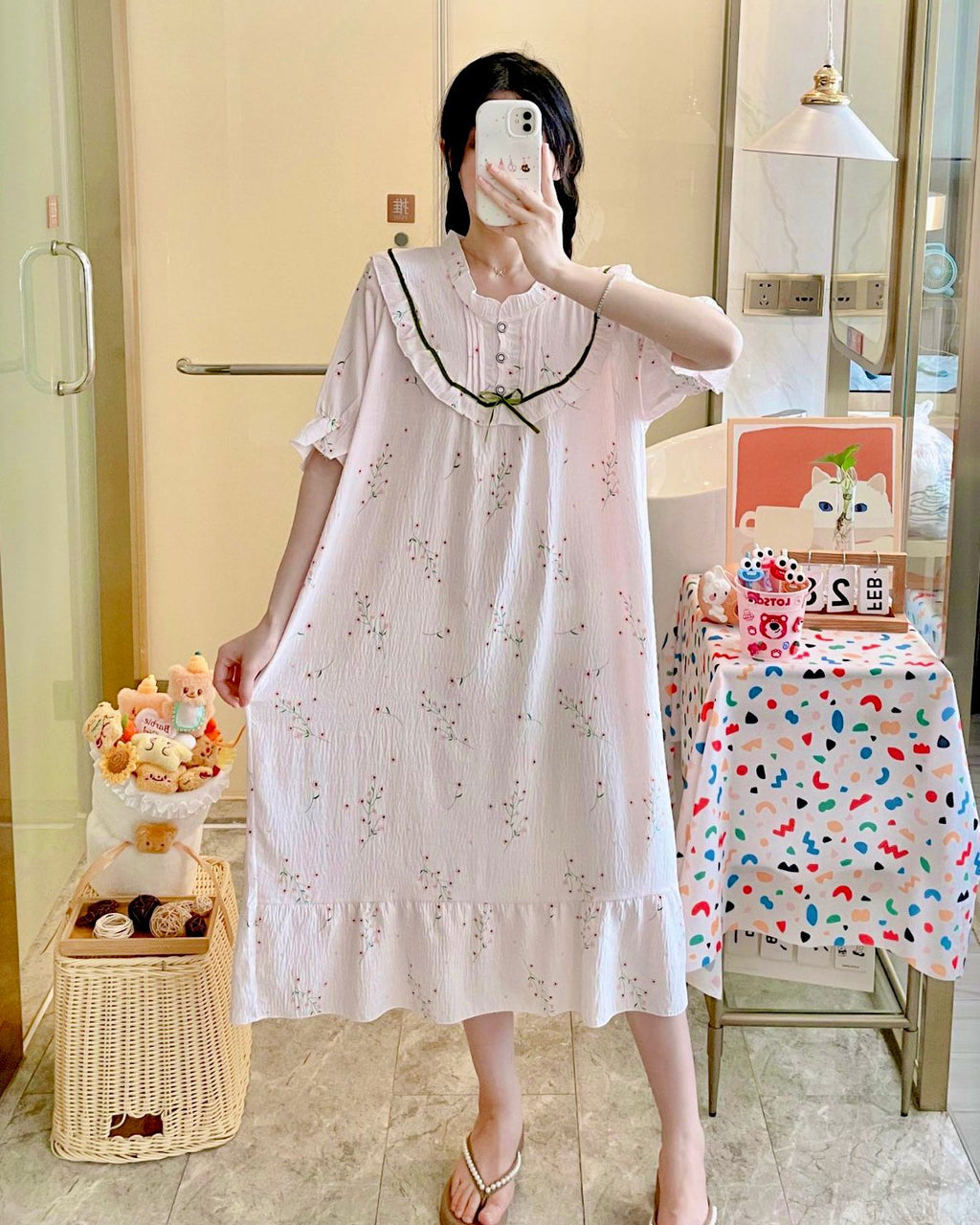 Round Neck Cotton Mexi