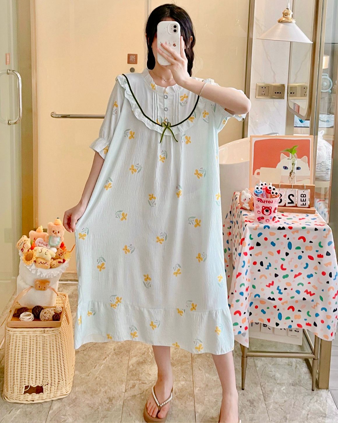 Round Neck Cotton Mexi