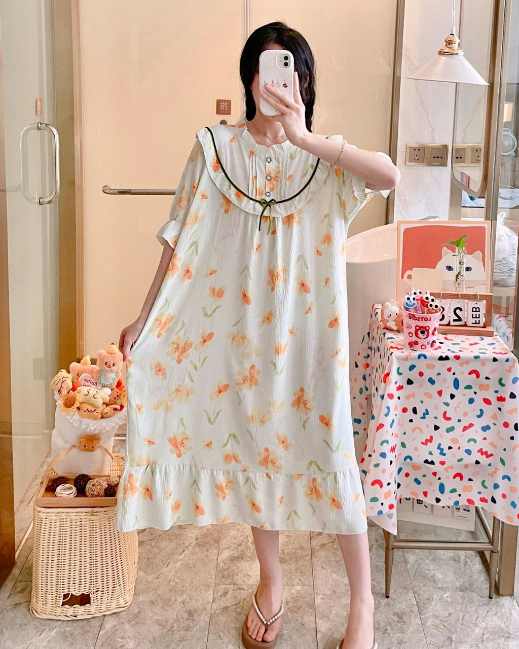 Round Neck Cotton Mexi