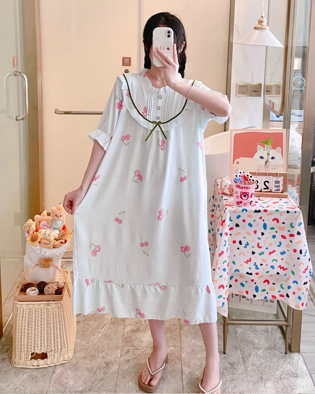 Round Neck Cotton Mexi