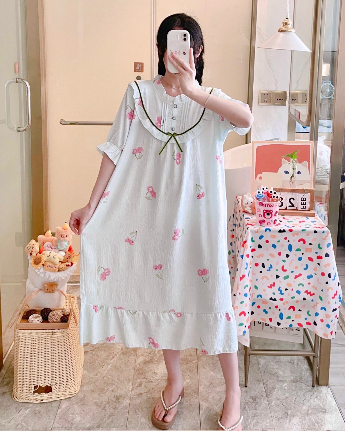 Round Neck Cotton Mexi
