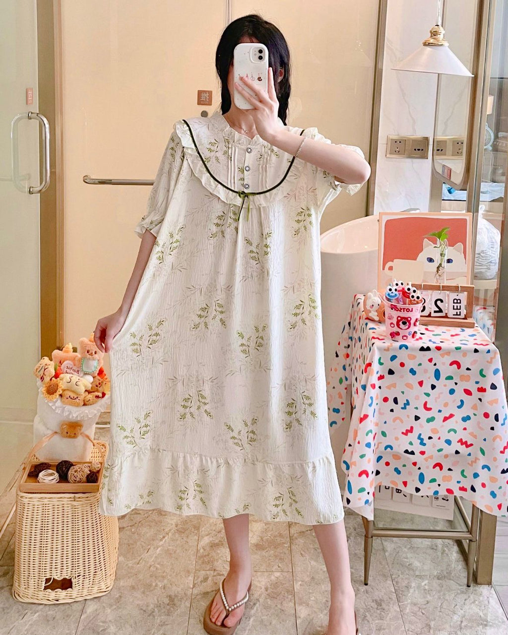 Round Neck Cotton Mexi