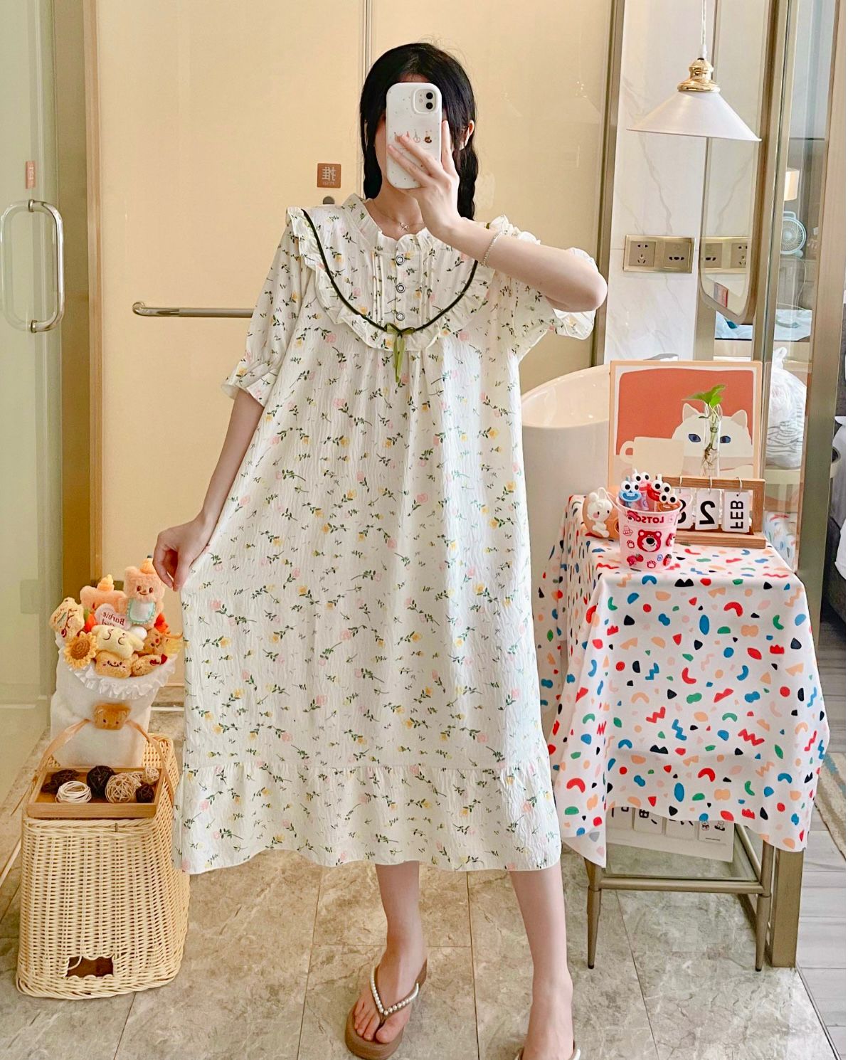 Round Neck Cotton Mexi