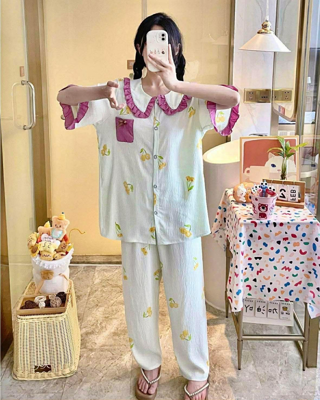 Imported High Quality Cloud Cotton Pajama Set