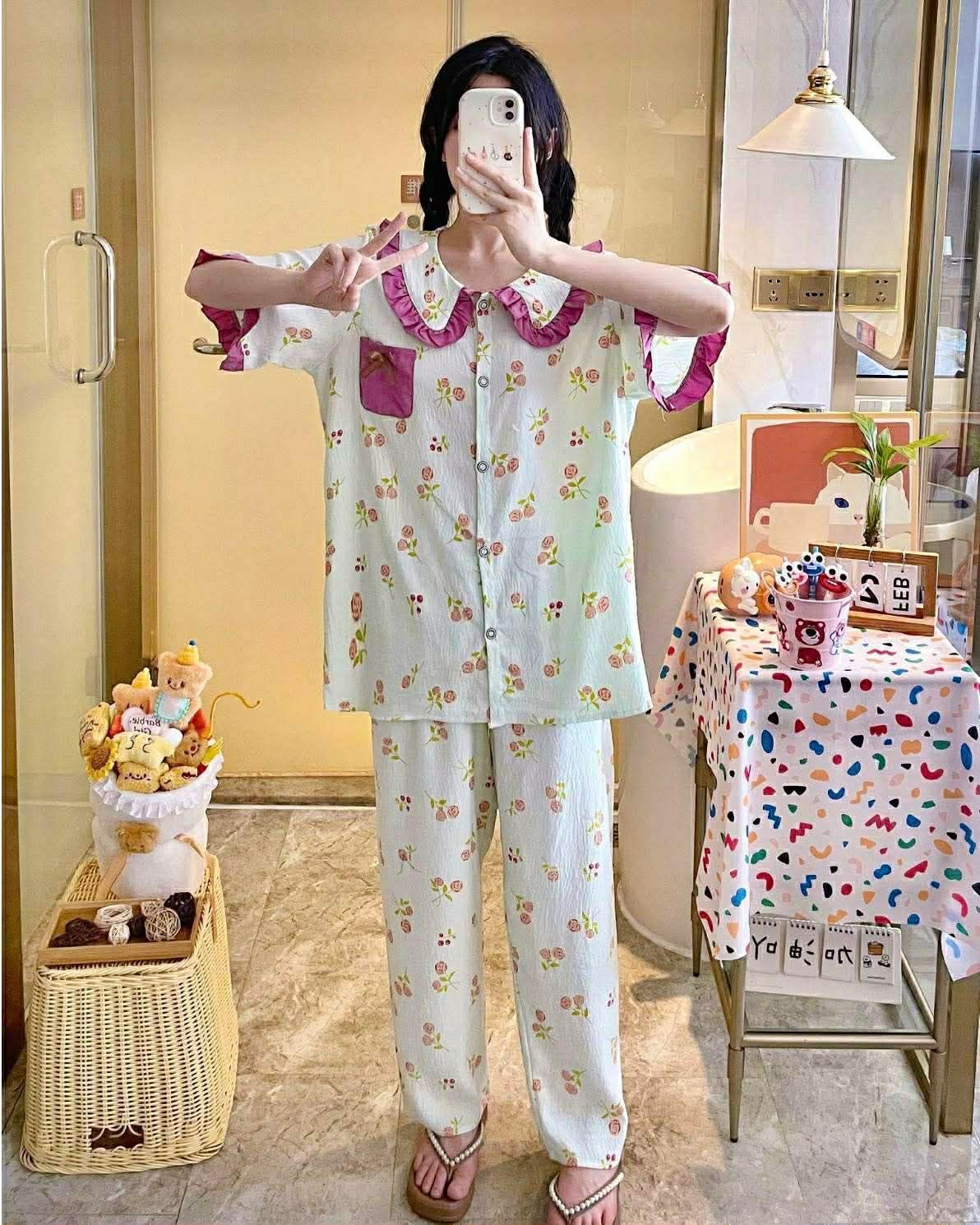 Imported High Quality Cloud Cotton Pajama Set