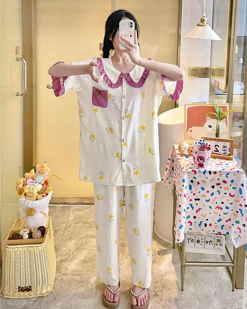 Imported High Quality Cloud Cotton Pajama Set