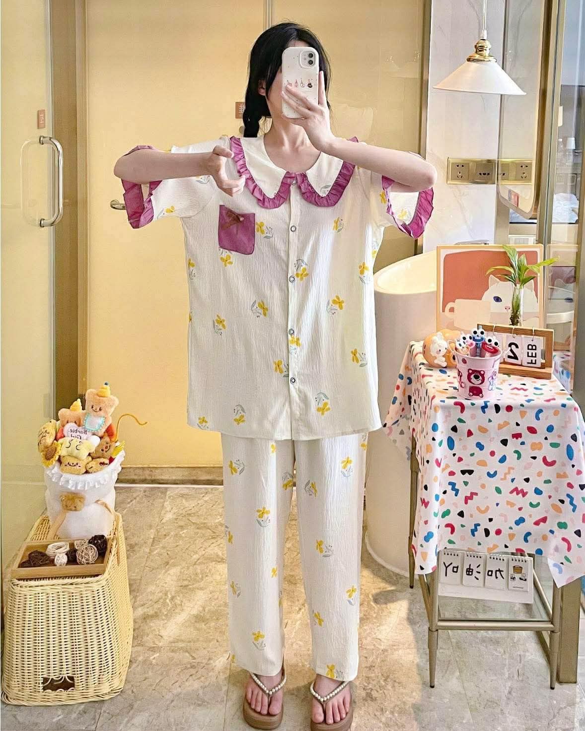 Imported High Quality Cloud Cotton Pajama Set