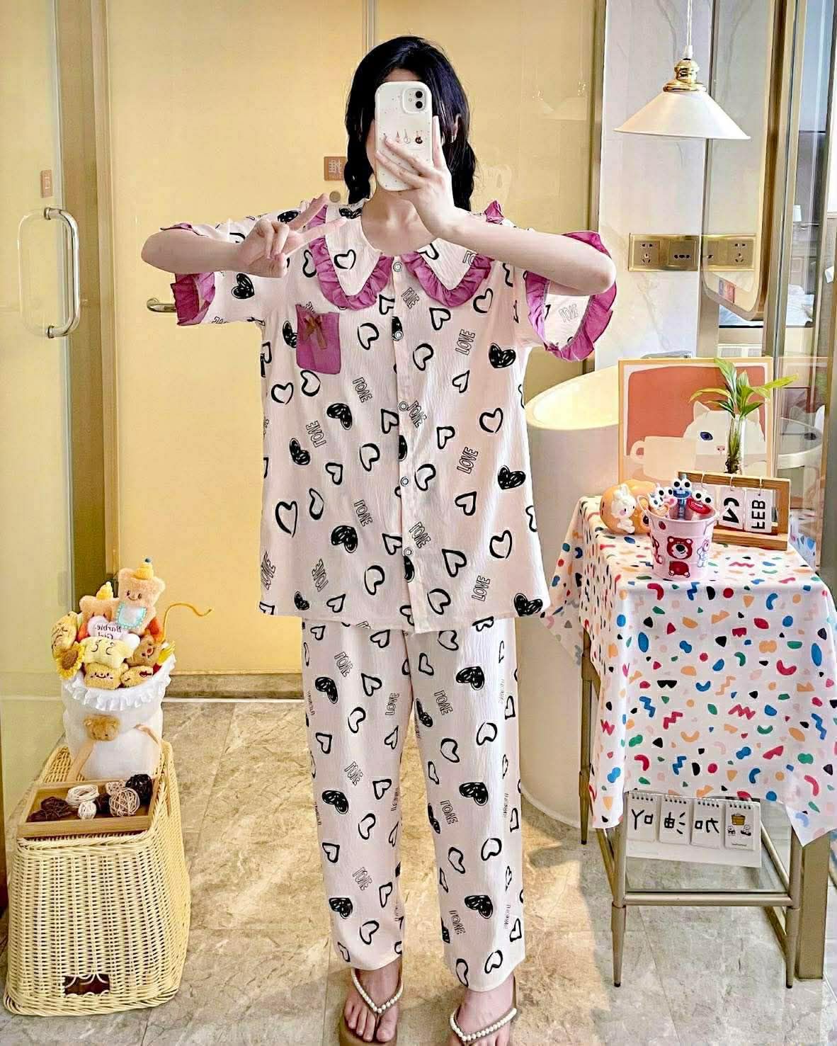 Imported High Quality Cloud Cotton Pajama Set