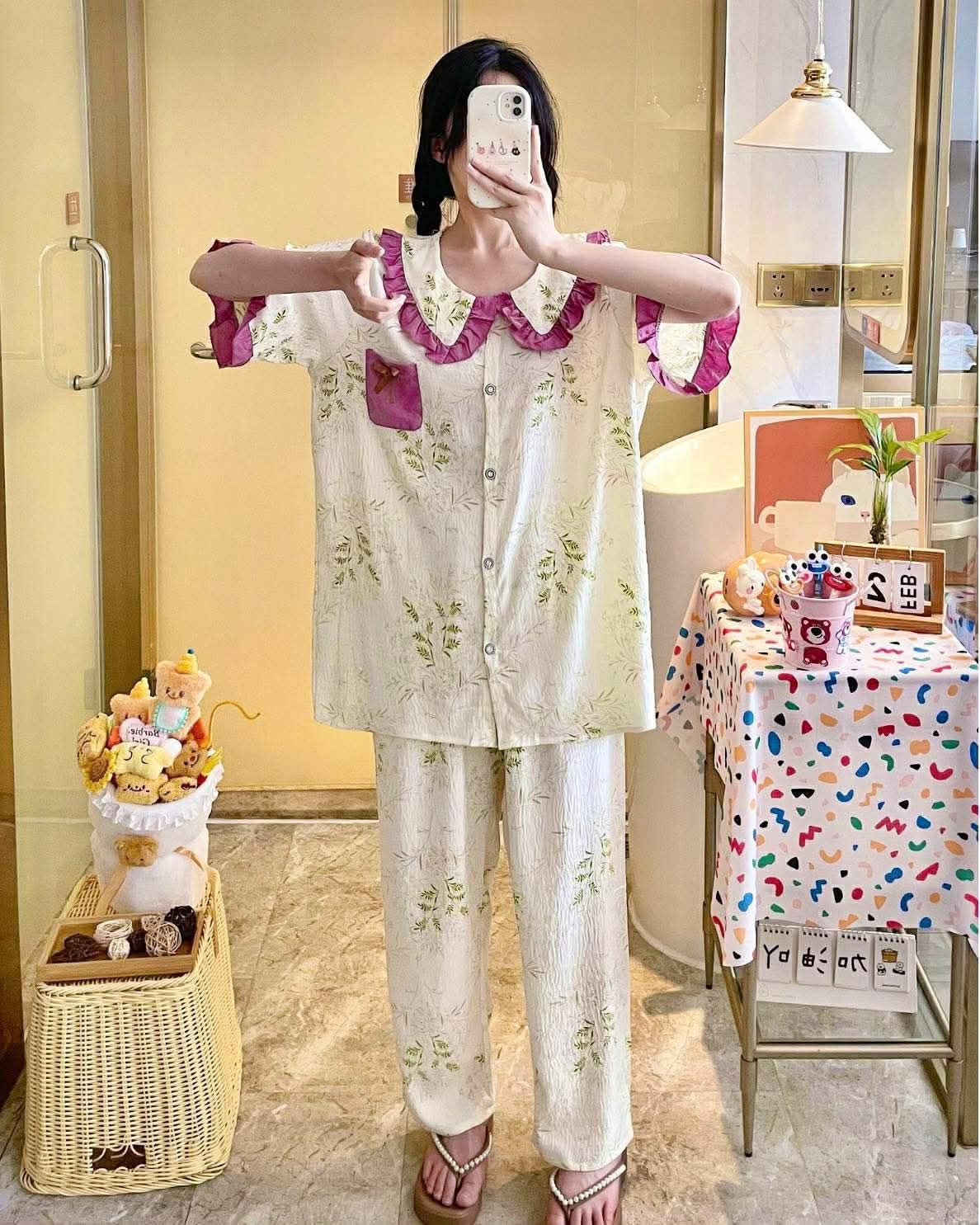 Imported High Quality Cloud Cotton Pajama Set