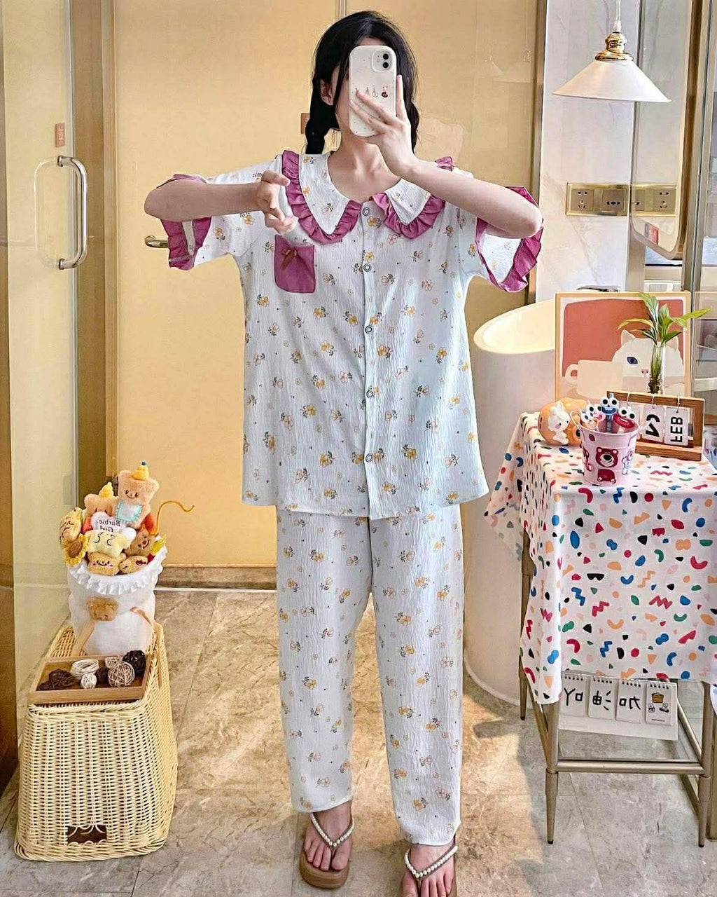 Imported High Quality Cloud Cotton Pajama Set