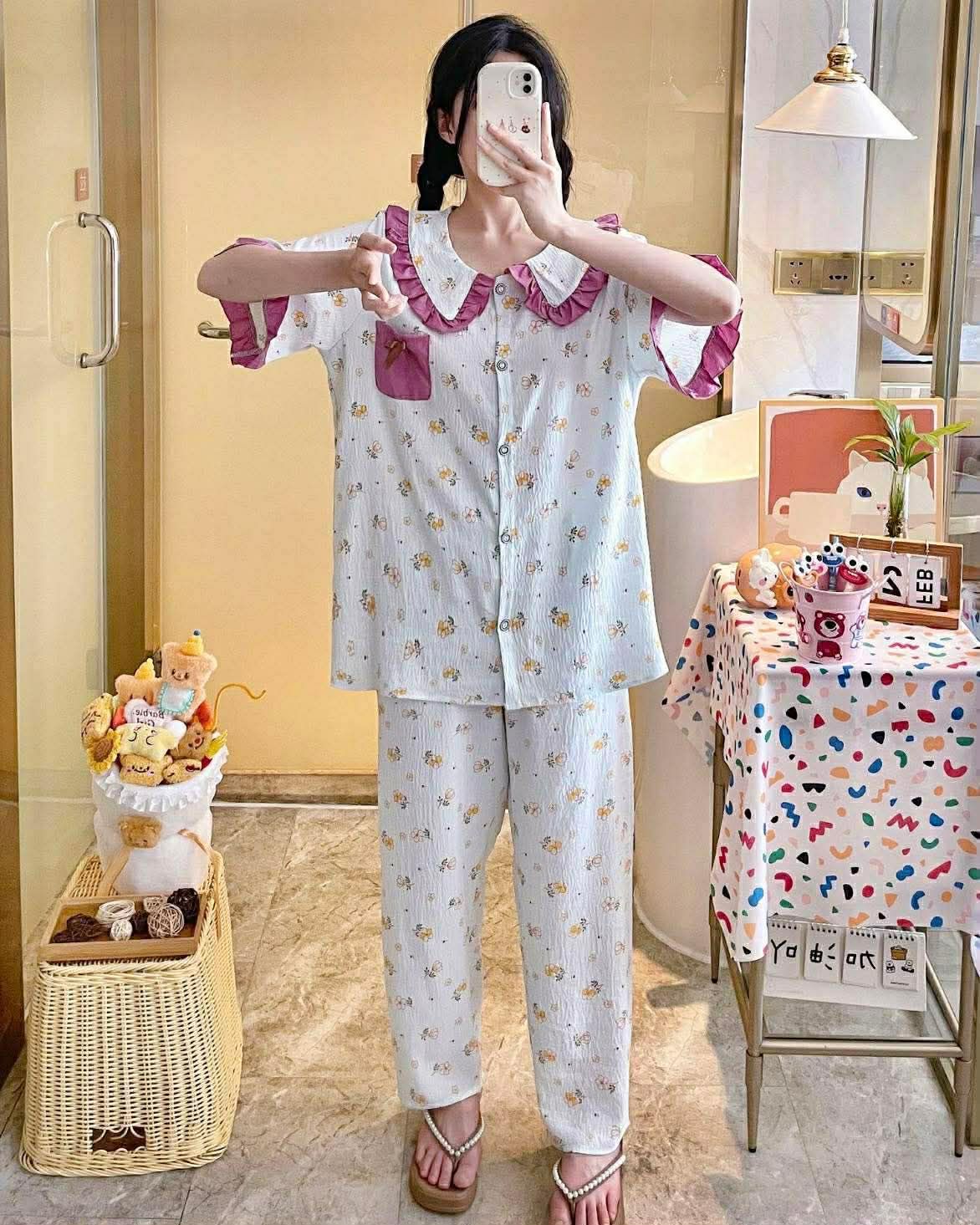 Imported High Quality Cloud Cotton Pajama Set