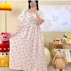 Cotton Semi Long Mexi Gown
