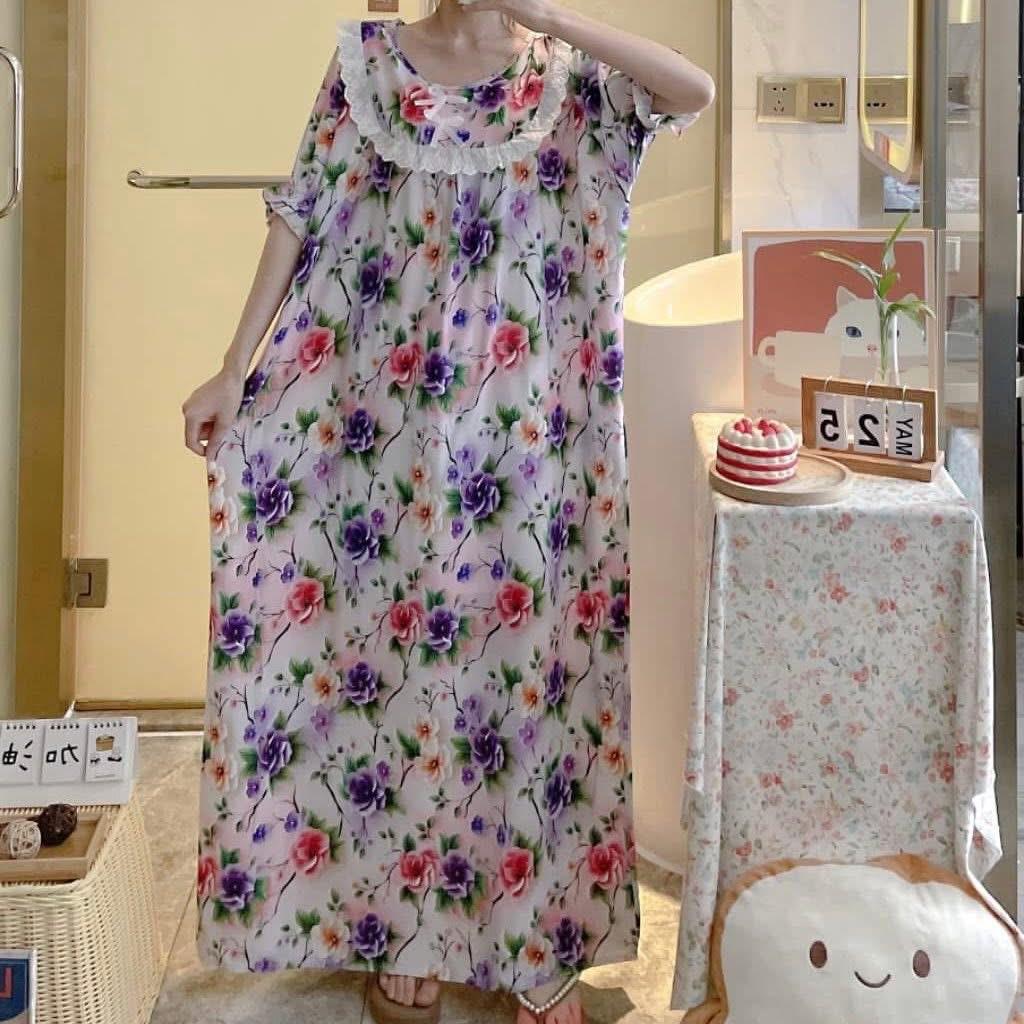 Long Printed Cotton Mexi