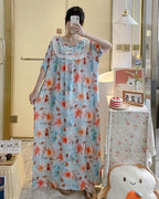 Long Printed Cotton Mexi