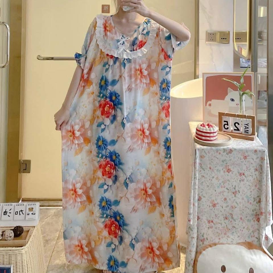 Long Printed Cotton Mexi