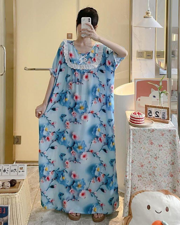 Long Printed Cotton Mexi