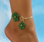 Colorful Flower Ankle Set